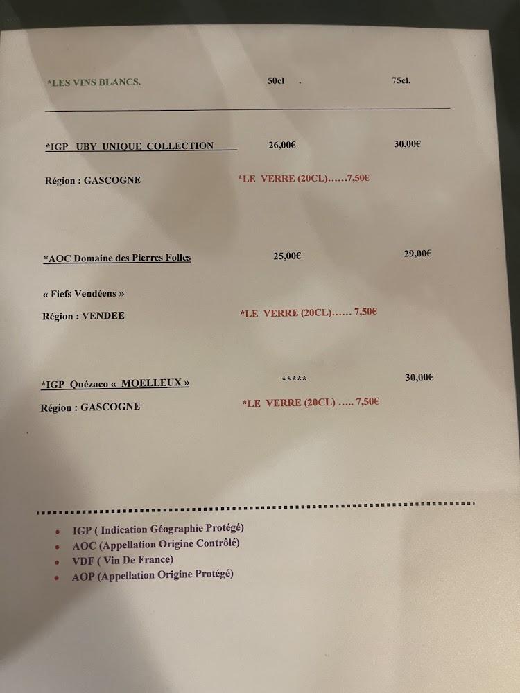 La terrasse Gourmande - Menu Image 2